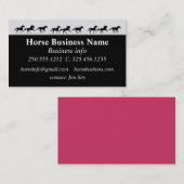 馬術乗馬教習 名刺 (正面/裏面)