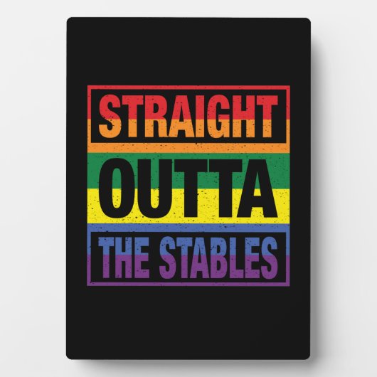 馬術厩舎をまっすぐ出て フォトプラーク (正面)