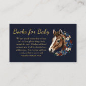 馬術名門私立校風のフローラブルーブックスベビー エンクロージャーカード (正面)