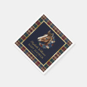 馬術名門私立校風の群のフローラベビーシャワー スタンダードカクテルナプキン (角)