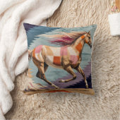 馬術夢遊馬キリムピロー クッション (ブランケット)