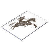 馬術女子 – 乗馬 ノートブック (左側)