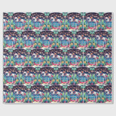 馬術女跳び馬イベント休日 ラッピングペーパー (フラット)