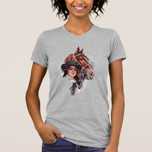 馬術師の女性 Tシャツ (正面)