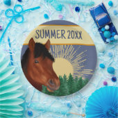 馬術師の愛人ブラウン馬 ペーパープレート (パーティー)