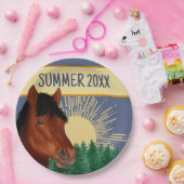 馬術師の愛人ブラウン馬 ペーパープレート (パーティー)