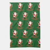 馬術式クリスマスホリデーギフト キッチンタオル (縦)