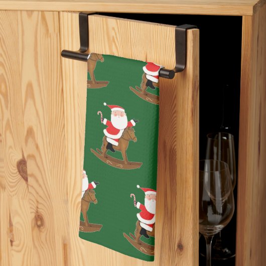 馬術式クリスマスホリデーギフト キッチンタオル (三つ折り)