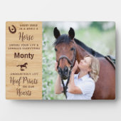 馬術形容 フォトプラーク (正面)