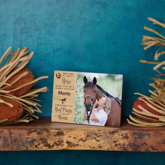 馬術形容 フォトプラーク (側面)