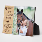 馬術形容 フォトプラーク (側面)