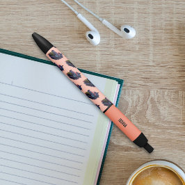 馬術愛好家のカラフルなグラフィティホース 黒ボールペン