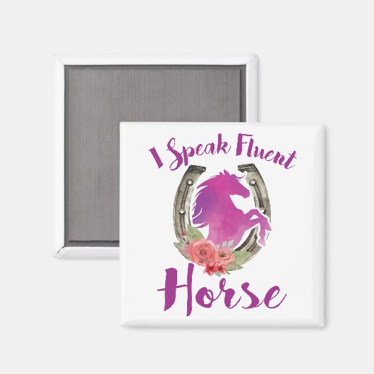 馬術愛好家トレーナーI流話流馬 マグネット (正面/裏面)