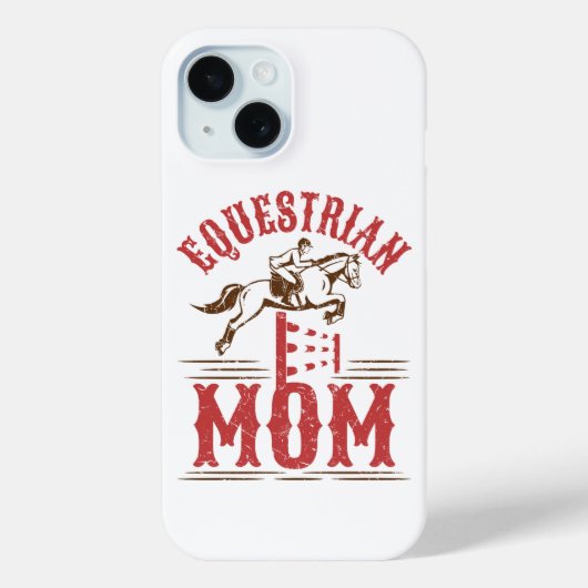 馬術母馬ショー母の日 Case-Mate iPhoneケース (裏面)