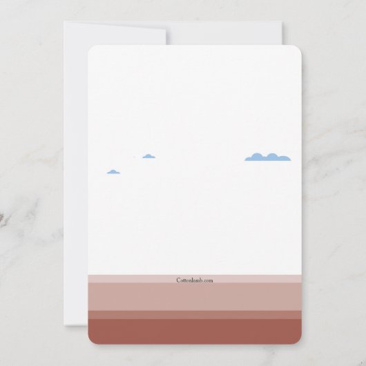 馬術競技の飛越 招待状 (裏面)