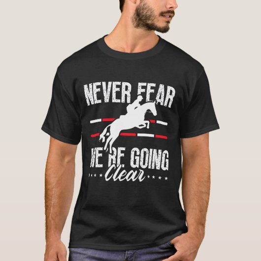 馬術競技は怖くない 馬場馬術ライダー re tシャツ (正面)