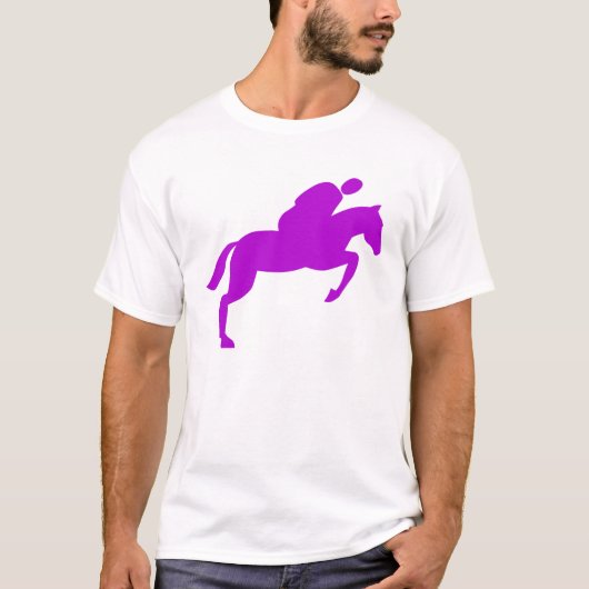 馬術競技 - 紫 Tシャツ (正面)
