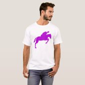 馬術競技 - 紫 Tシャツ (正面フル)