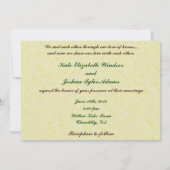 馬術結婚式招待状の馬好き 招待状 (裏面)