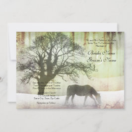 馬術結婚式招待状 招待状