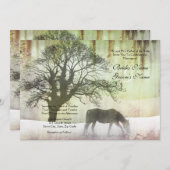 馬術結婚式招待状 招待状 (正面/裏面)