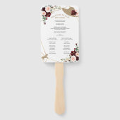 馬術結婚式 プログラムファンと写真 ハンドファン (裏面)