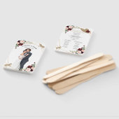 馬術結婚式 プログラムファンと写真 ハンドファン (組立なし)