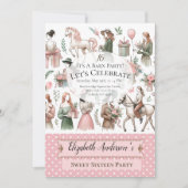 馬術誕生日 招待状 (正面)