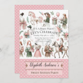 馬術誕生日 招待状 (正面/裏面)