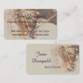 馬術調馬師トレーニングビジネスカード 名刺 (正面/裏面)