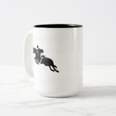 馬術選手 ツートーンマグカップ (正面左)