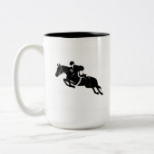 馬術選手 ツートーンマグカップ (左)