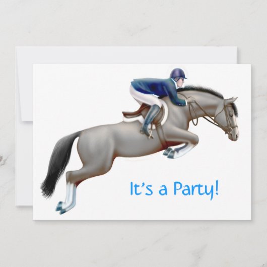 馬術馬ジャンパー招待状 招待状 (正面)