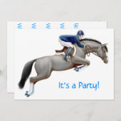 馬術馬ジャンパー招待状 招待状 (正面/裏面)