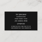 馬術馬トレーニングセンターの名刺 名刺 (裏面)