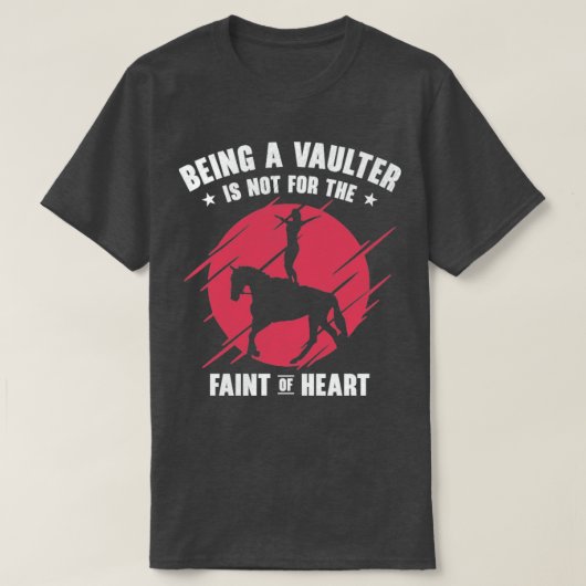 馬術馬ヴォールティング乗馬 Tシャツ (デザイン正面)