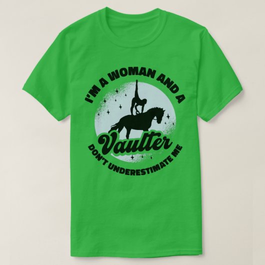 馬術馬ヴォールティング乗馬 Tシャツ (デザイン正面)
