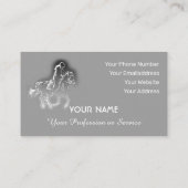 馬術馬好きと乗馬ファン 名刺 (裏面)