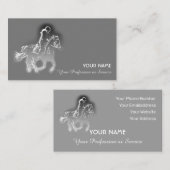 馬術馬好きと乗馬ファン 名刺 (正面/裏面)