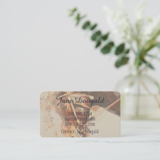 馬術馬調馬訓練 名刺 (スタンド正面)