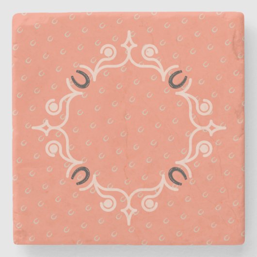 馬術馬蹄形 ストーンコースター (正面)