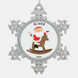 馬術馬2025収集可能 スノーフレークピューターオーナメント