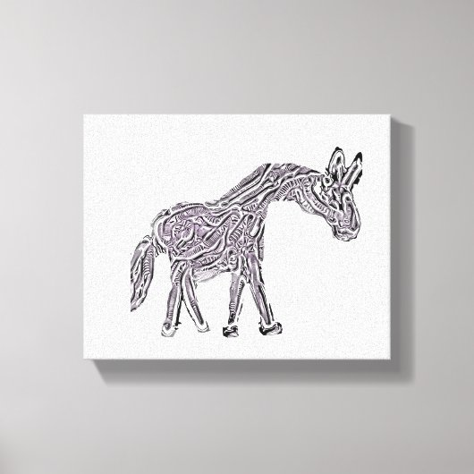 馬術 キャンバスプリント (正面)