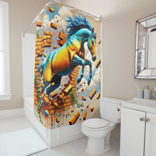 馬術 シャワーカーテン (インサイチュ)