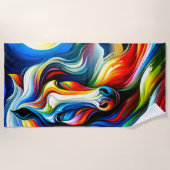 馬術 ビーチタオル (正面)