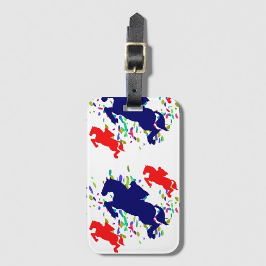 馬術 ラゲッジタグ (正面縦)