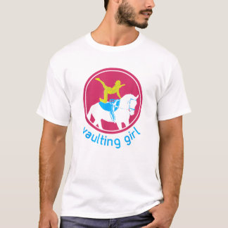 馬術+ヴォールティング+ガールTシャツ Tシャツ