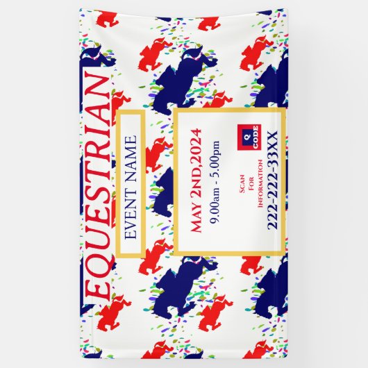 馬術 横断幕 (縦)