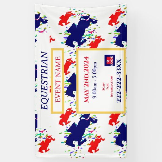 馬術 横断幕 (縦)