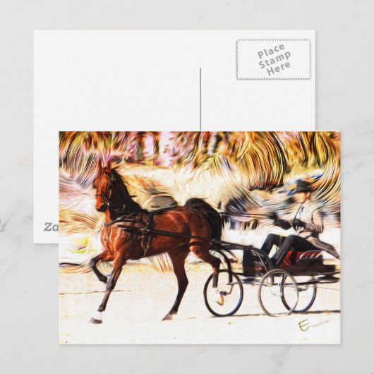 馬術 |炎 ポストカード (正面/裏面)